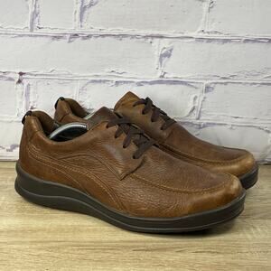 SAS Move On Brown Leather Walking Shoes Men's Size 12 M Lace-Up Comfort